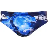 Turbo Viking Emblem Swimming Brief Bleu 2XL Homme