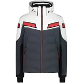 CMP Zip Hood 32w0137 Softshell Jacket Blanc,Gris 3XL Homme