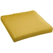 Merkloos Galette De Chaise D'extérieur À Scratch Korai - 40 X 40 Cm - Jaune Moutarde
