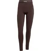 Adidas Pantalon de sport 'Hyperglam' brun foncé / blanc