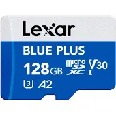 Lexar Carte mémoire micro SDXC Blue Plus 128 Go UHS-I