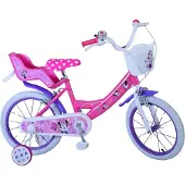 Volare Minnie la plus mignonne de tous les temps ! Vélo enfant - Fille - 16 pouces - Rose - Deux freins à main