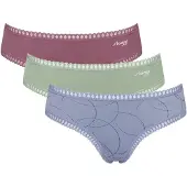 Sloggi Slip 'GO Crush Hipster' bleu-gris / vert / lie de vin