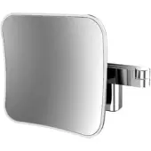Emco LED miroir de rasage et de maqu'illage, grossissement : 5x, rectangulaire, double bras articulé avec fixation murale, 109513350