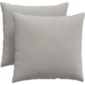 vidaXL Coussins de canapé 2 pcs Gris clair 50 x 50 cm tissu
