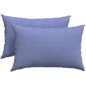 vidaXL Coussins de canapé, lot de 2, bleu jean, 60 x 40 cm, tissu