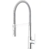 Lenz Mitigeur d'évier levier Mitigeur d'évier avec bras flexible Mitigeur d'évier avec douche ALUNA chrome 46070502