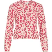 Vila Cardigan 'VIMayas' rose / blanc naturel