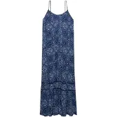 Superdry Cami Sleeveless Long Dress Bleu S Femme