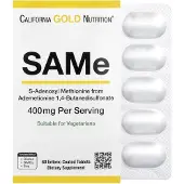 California Gold Nutrition , SAMe (Butanedisulfonate), 400 mg, 60 Comprimés Entérosolubles