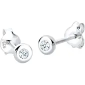 Elli DIAMONDS Boucles d'oreilles blanc