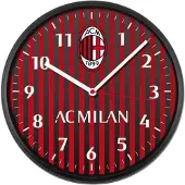 Lowell 00875MI1, Horloge murale, ronde, noire, rouge, ABS (acrylonitrile-butadiène-styrène), plastique ABS