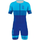 Otso Aoki Short Sleeve Trisuit Bleu L Femme