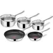 Tefal E304S544 cook's direct inox batterie de cuisine 8 pcs
