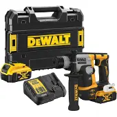 DeWalt Perforateur SDS-Plus XR Brushless 1.4J - - avec 2 batteries 18V 5Ah - chargeur - TSTAK - DCH172P2-QW