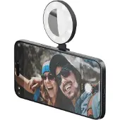 ShiftCam SnapPocket Lumière – Miroir intégré pour préparations finales – Support magnétique pivotant polyvalent – Lumière LED ultra-portable et pivotante - Noir