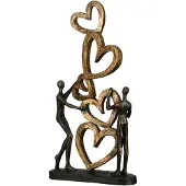 Casablanca by Gilde Poly Sculpture "Coeur sur coeur" 98269