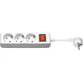 Microconnect Prise Schuko 3 voies 3M Blanc (GRU0033WS)