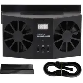 WUDDING Ventilateur solaire portatif de voiture de mini voiture QP9759