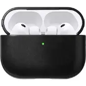 Nomad Modern Cuir Coque AirPods Pro 3 – Conçu spécifiquement pour les AirPods Pro (3ème génération) – Fournit un port USB-C accessible – Fabriqué avec du cuir de haute qualité - Noir