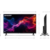 Sharp 32GF2265E TV 81,3 cm (32") HD Smart TV Wifi Noir 400 cd/m²