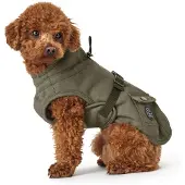 Hunter - Dog Coat Uppsala Trend - Manteau Pour Chien Taille Rückenlänge 30 Cm - Hals 22-40 Cm / Bauch 36-60 Cm, Khaki