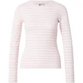 Pieces T-shirt 'PCRUKA' rose / blanc
