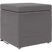 vidaXL Tabouret gris 41 x 41 x 40 cm Simili cuir et bois d'ingénierie