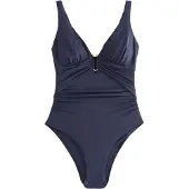 Next Maillot de bain modelant bleu marine