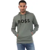 BOSS pour homme. 50551457 Sweatshirt Soody Zone vert (L), Casuel, Coton