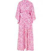 IZIA Robe rose / blanc
