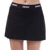 DKNY Logo Elastic Balance Compression Skirt Noir L Femme