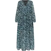 Faina Robe bleu clair / noir