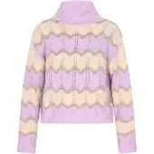 IZIA Pull-over nude / beige foncé / lavande