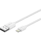 Goobay Câble de charge et de synchronisation USB, blanc, 3 m (3 m, USB 2.0)