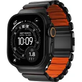 Nomad Bracelet Stratos pour Apple Watch | 44/45/46/49 mm - Ultra Orange / Black Titanium