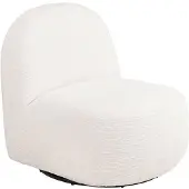 Ebuy24 Dina fauteuil fonction tournante offwhite.