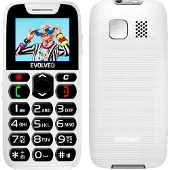 Evolveo EasyPhone, téléphone mobile pour seniors s nabíjecím stojánkem, bílá (1.80"), Téléphone portable à touches, Blanc