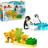 LEGO DUPLO Familles d'animaux sauvages Pingouins et lions 10442