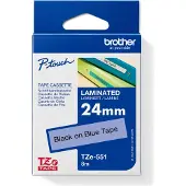 Brother TZe-551 - (24 mm x 24 mm) - Noir sur bleu - Ruban