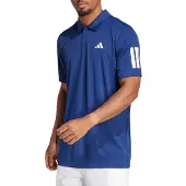 Adidas Club 3 Stripes Short Sleeve Polo Bleu L Homme