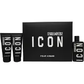 Dsquared2 Coffret cadeau DSquared² Icon Pour Homme 100 ml EDP + 100 ml gel douche + 100 ml baume après-rasage
