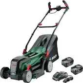 Bosch Home & Garden 06008B9E00 Home & Garden UniversalRotak 2x18V-37-550 Tondeuse à gazon sans fil 18,0 V pour une surface allant jusqu'à 550 m², avec 2 batteries