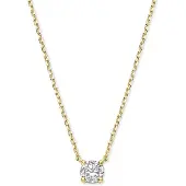 SPARKLE14 Kette Zirkonia 0,8 mm 42 cm - 4 - Gold, (Or 14 carats, Or 14k)