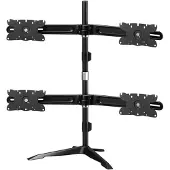 Aavara desktop stand for 4 screens 24-32 (32 kg), Pied TV, Noir