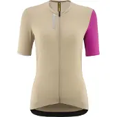 Mavic Essential Short Sleeve Jersey Beige M Femme