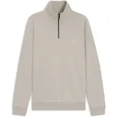 BOSS pour homme. 50468926 Sweatshirt en coton molletonné beige (S), Casuel