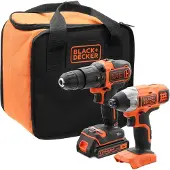 Black & Decker Black+Decker Set 18V Screwdriver + 1X1.5Ah Screwdriver + Bag
