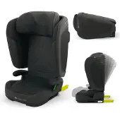 Kinderkraft UNITY 2 Siège enfant 15-36 kg i-Size, réglable en hauteur, fixation ISOFIX & ceinture, protection contre les chocs latéraux, porte-boisson, noir