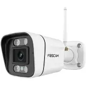 Foscam WiFi outdoor camera with spots and siren V8P white (2560 x 1440 Pixels), Caméra réseau, Blanc